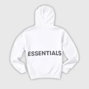 Fear of God Essentials Graphic Pullover Hoodie White