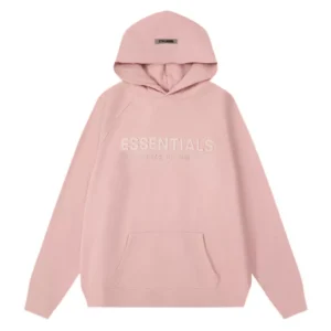 Fear Of God Essentials Pink printed hoodie