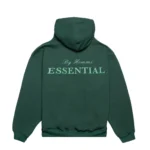 Homme Essential Hoodie Dark Forest Green