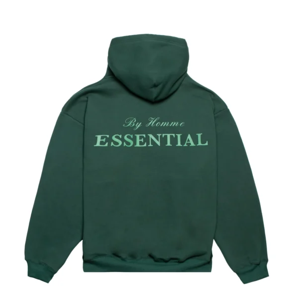 Homme Essential Hoodie Dark Forest Green