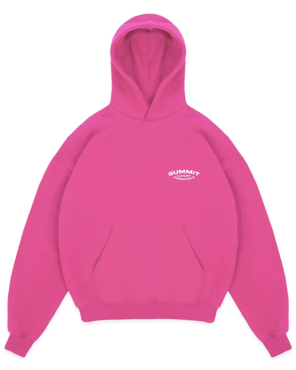 SUMMIT LUXURY ESSENTIALS HOODIE - PINK