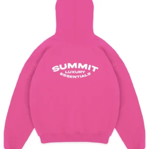 SUMMIT LUXURY ESSENTIALS HOODIE - PINK