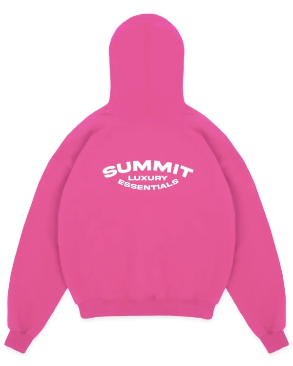 SUMMIT LUXURY ESSENTIALS HOODIE - PINK