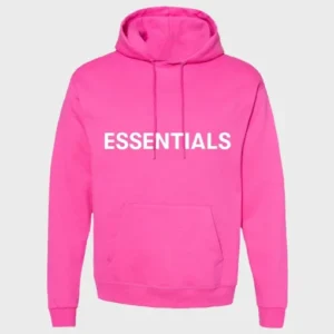 The Essentials Logo Hoodie Pink