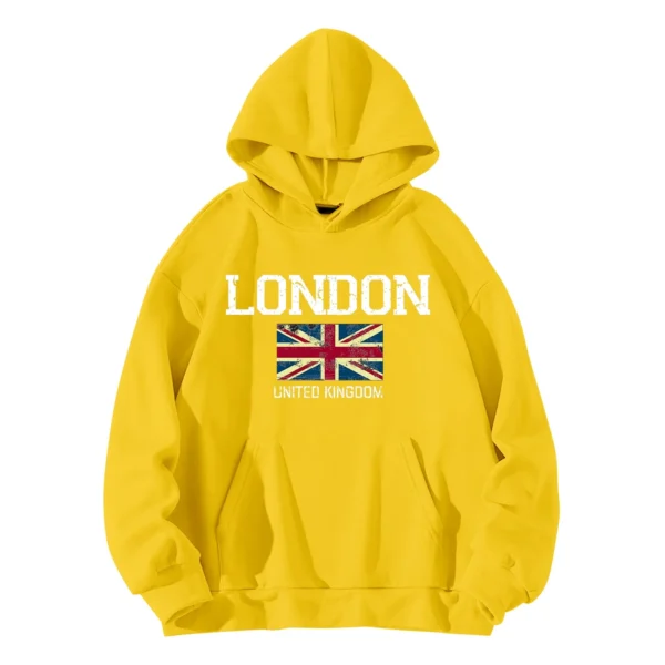 Yellow Essentials Polyester Hoodie